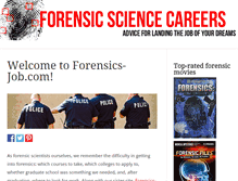 Tablet Screenshot of forensics-job.com